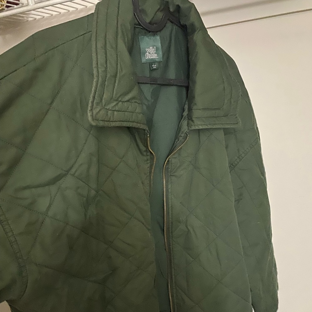 Green utility jacket